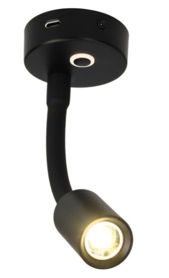 SPOT OPBOUW FELINO FLEX 10-24V ZWART