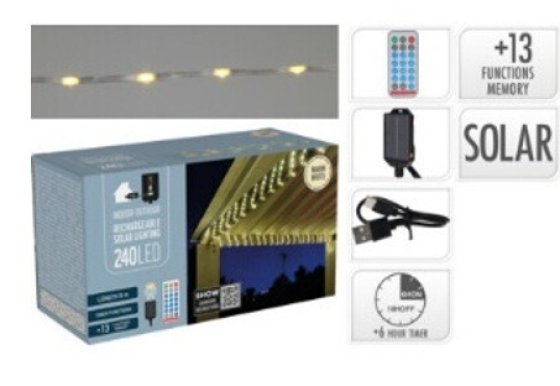 LICHTSLINGER 240LED SOLAR WW