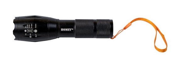 HOMEIJ Mel wiederaufladbare Taschenlampe 150 Lumen USB-C schwarz