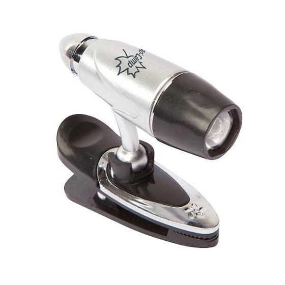 Bo-Camp boeklamp met klem en zwenkkop 1 LED