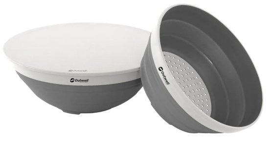 Outwell Collaps Bowl & Colander Set Grey Night faltbares Schüssel- und Siebset