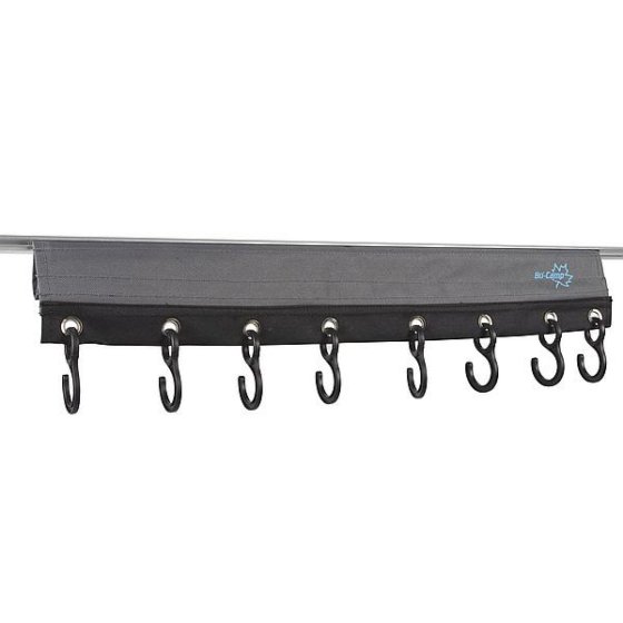 Bo-Camp universal coat rack with 8 hooks