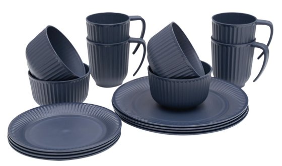 DELISH DINNER SET 4 PERSON NAVY NIGHT