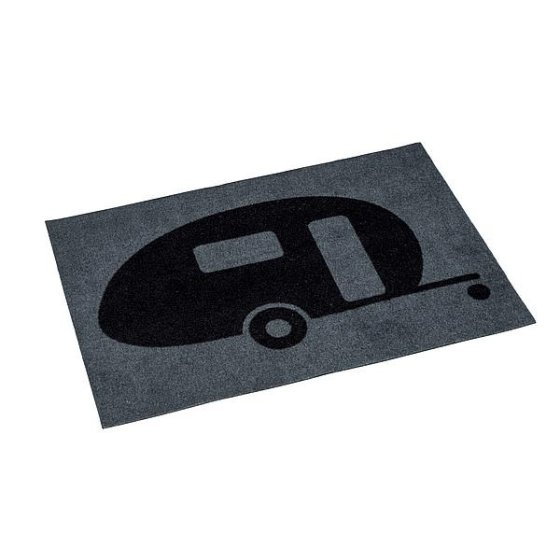 Bo-Camp caravan deurmat polyamide 60 x 40 cm grijs
