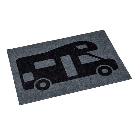 Bo-Camp camper deurmat polyamide 60 x 40 cm grijs