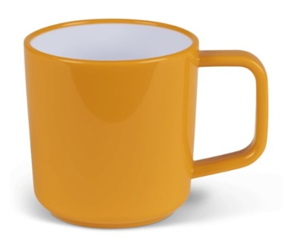 Kampa Sunset non-slip mug set 4 x 350 ml orange
