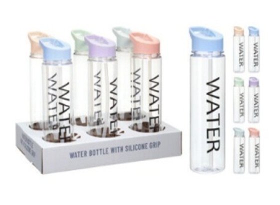 DRINKFLES 700ML TRANSP. WATER ASS