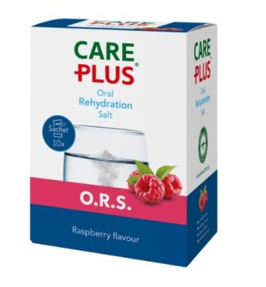 Care Plus O.R.S. framboise sels de réhydratation orale 10 sachets