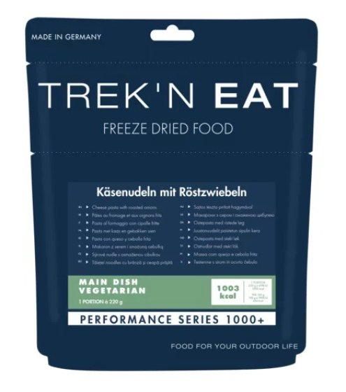 Trek'n Eat Cheese Noodles with Fried Onions outdoor meal