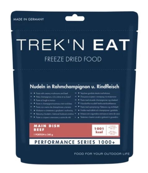 Trek'n Eat Pasta in creamy mushroom sauce with beef PS1000+