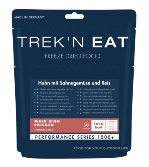 TREK'N EAT gefriergetrocknete Mahlzeit Hähnchen mit cremigem Gemüse und Reis
