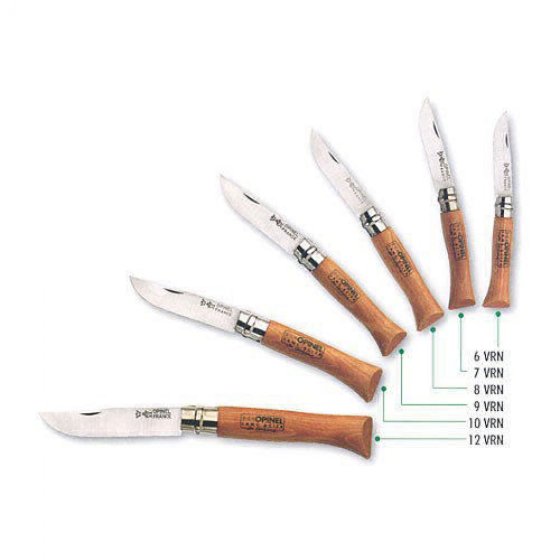 Opinel N°10 Carbon zakmes met Virobloc