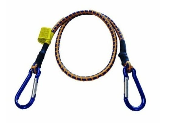 Ledent Spanngummis mit Karabiner 60 cm 10 mm - Set von 2