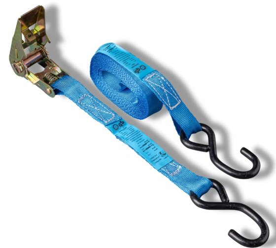 LEDENT 2-teiliger Spanngurt mit Ratsche 5 m blau