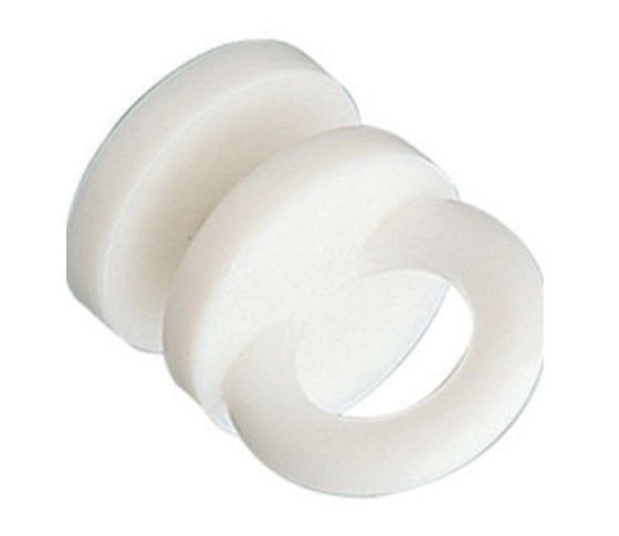 Glisseurs de rail Trigano en nylon pour rail en C 25 pièces blanc