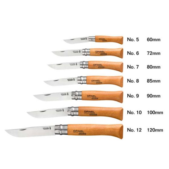 Opinel N°7 Inox zakmes met Virobloc