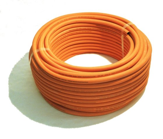 Badé propaanslang rubber oranje per meter