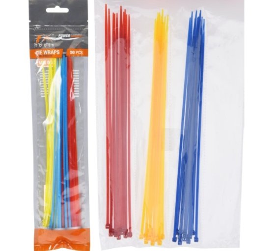 FX Tools serre-câbles 25 cm assortis 50 pièces