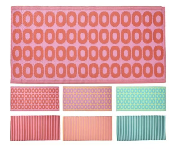 Koopman Zeltteppich 180 x 90 cm assortiertes Design