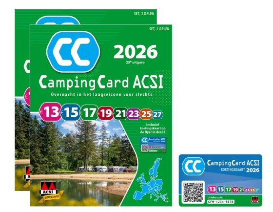 ACSI CampingCard 2026 Campingführer mit Rabattkarte