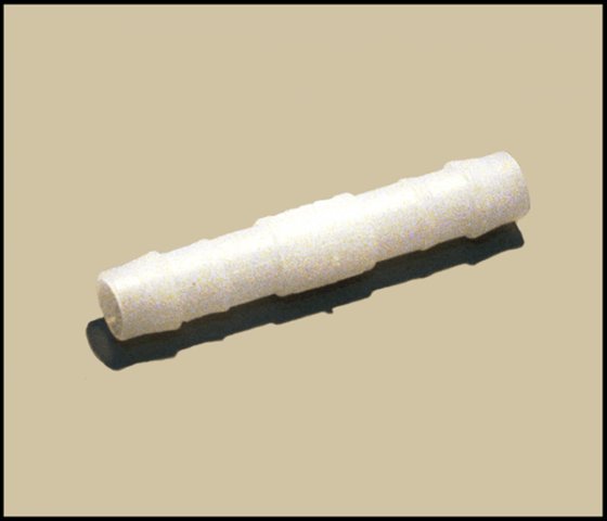 BADE straight hose connector barb x barb 8/10 mm white