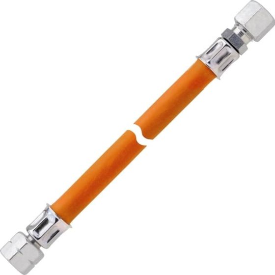 Tuyau de gaz Badé 1,5 m 1/4" gauche x 8 mm à compression