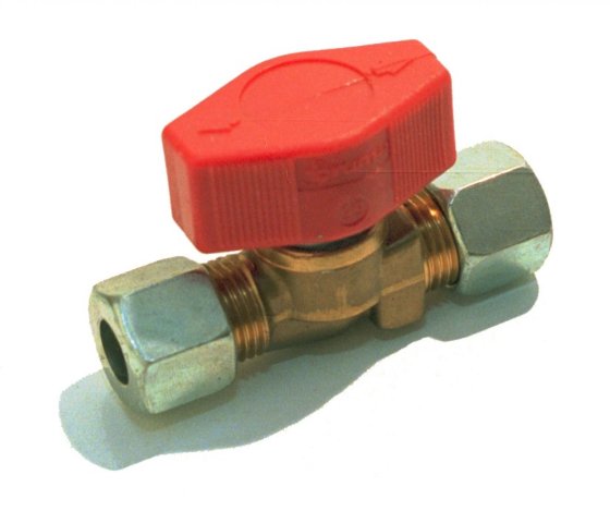 BADE Gas verteilerhahn 10 mm Schnellschlussventil