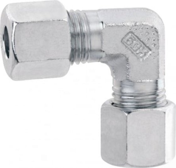Badé Winkel-Klemmringverschraubung 10 x 10 mm Messing