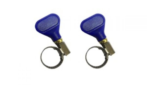 BADE slangklem met vleugelmoer 8-16 mm set van 2