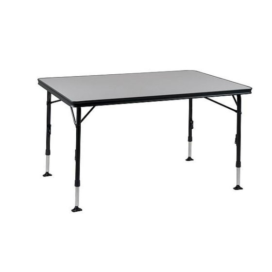 Crespo AP-273 aluminium kampeertafel 130 x 85 cm zwart