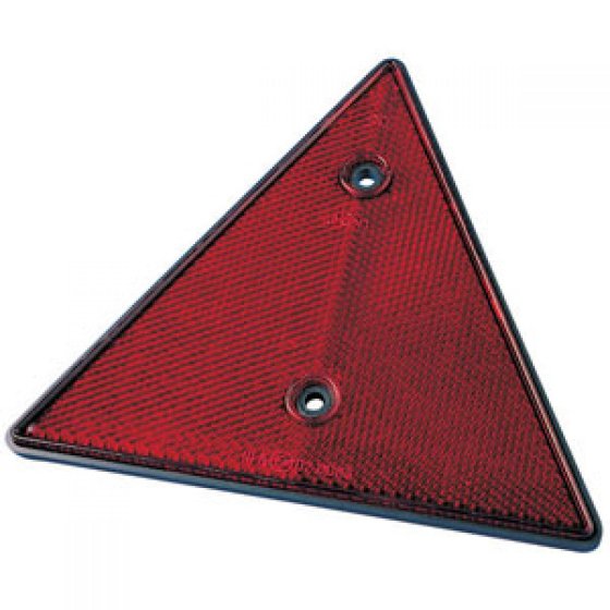 Trigano rode driehoekreflectoren 159 x 139 x 7 mm set van 2